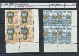 1979 "Europamarken", Viererblock, ET - Stempel
