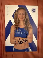 Autogrammkarte Christina Honsel Leichtathletik mit Unterschr