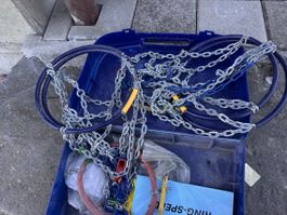 Schneeketten Ring-Spikes Set akzeptabler Zustand