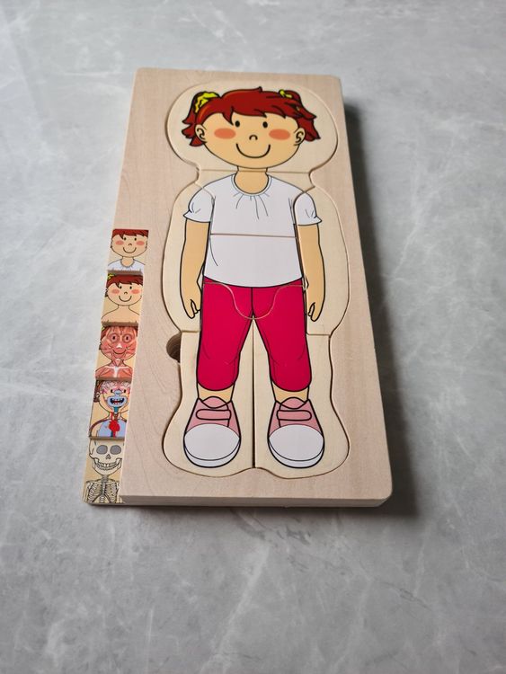 Holzpuzzle Für Kinder Ab 2 Jahre – 6 Tier-Motive, Mit Aufbewahrungstasche, Montessori-Spielzeug
