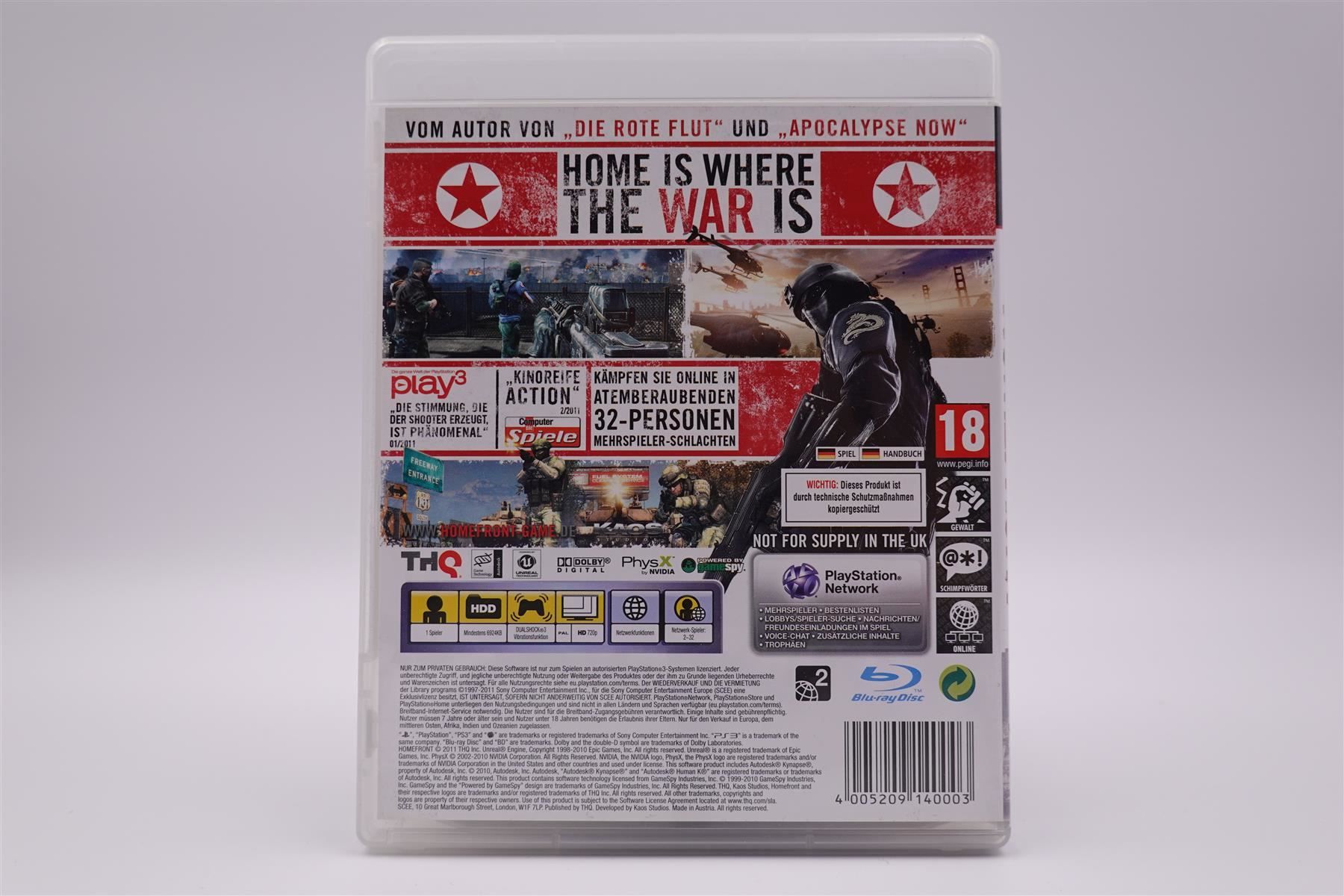 Sony Spiele: Homefront (PS3) – Gebraucht aus Herisau von ZelliZone 1