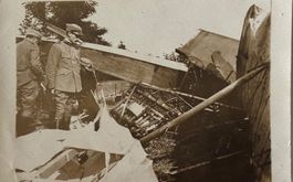 Italien, abgeschossenes Flugzeug, 1916, 1. Weltkrieg, RAR!
