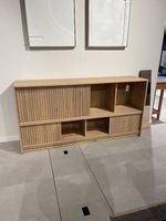 Sideboard Zermatt mit Schiebetüren Eichenholz natur 180