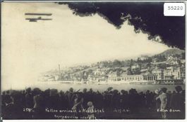 Rene Vallon arrivant à Neuchatel 17.10.1910