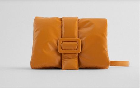 ZARA Umhängetasche Tasche mit Kette  orange NEU