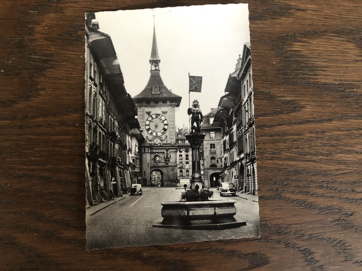 Cartoline postali: Ansichtskarte BERN mit Sonderstempel BETHLEHEM 1958 – Usato da Lufingen venduto da Rac0