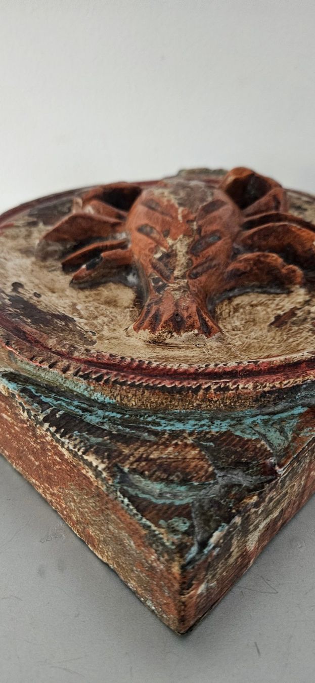 Alle Dekorationen: Antik Holz Relief Sternzeichen Krebs Hand Made – Gebraucht aus Uttwil von TG-Lupa 2