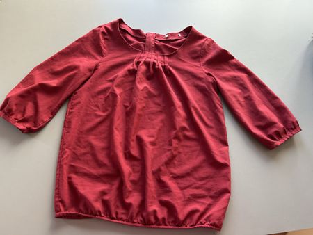 Chemisier rouge manches 3/4