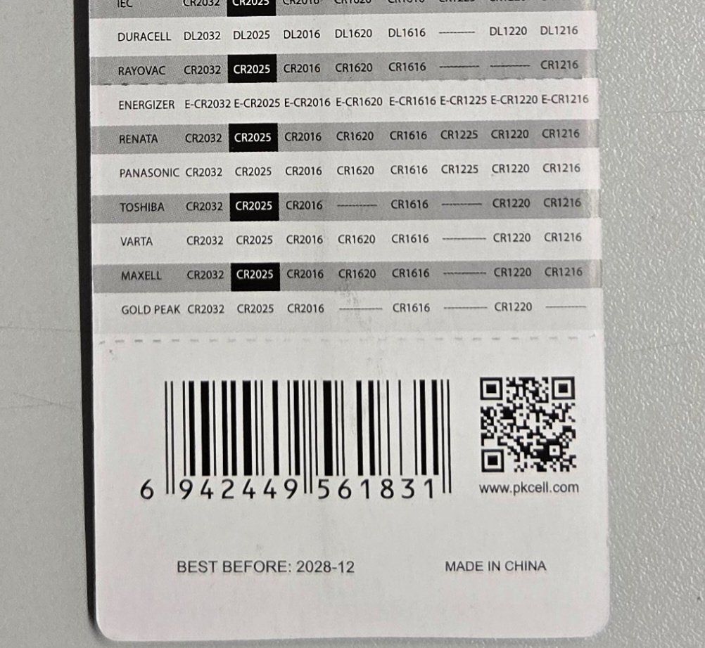 Akkus & Batterien: Knopfbatterien Lithium CR 2025  5 Stück – Neu und originalverpackt aus Ebmatingen von 566196 3
