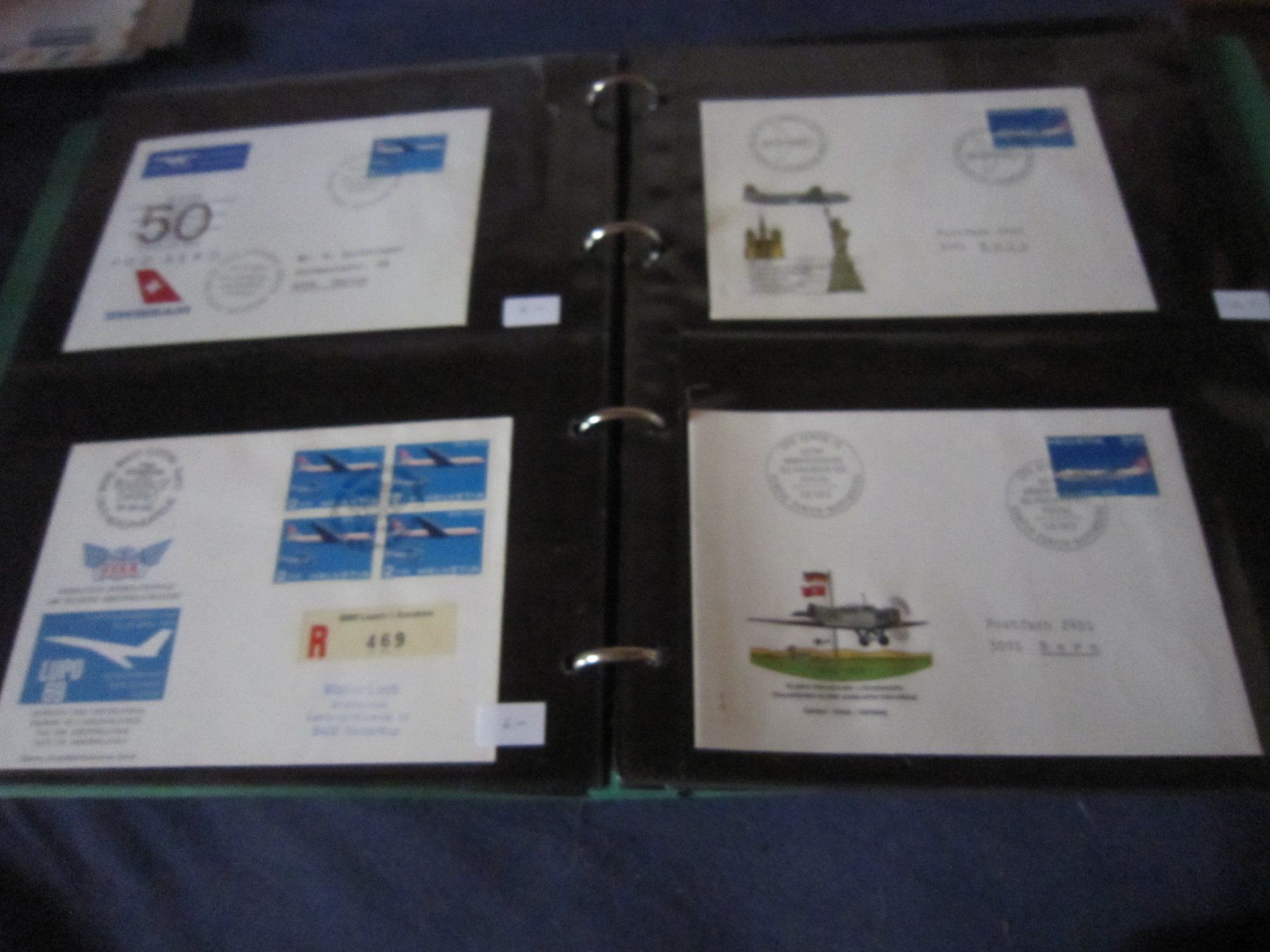 Tutti i francobolli: 1 Album mit 40 Briefe FLUGPOST – Usato da Giubiasco venduto da sal_9j6w 8