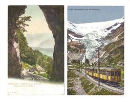 AK Gebirgsbahnen Berninabahn Palügletscher Rothorn
