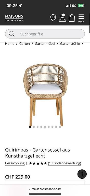 Tischset: Maison du Monde Gartentisch und 3 Stühle – Gebraucht aus Muri b. Bern von Baerner549 2