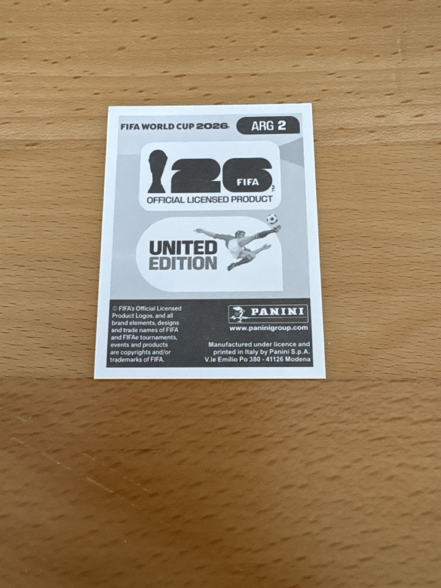 Panini Carte collezionabili: FIFA World Cup 2026 Sticker Emiliano Martinez ARG 2  – Nuovo (secondo la descrizione) da Niederrohrdorf venduto da 92Fischli 1