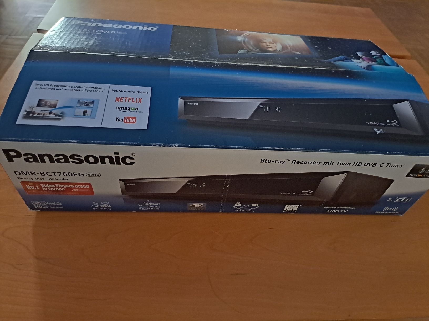 Panasonic Registratori: Panasonic 500GB HDD Blu-ray Recorder DVB-C, DMR-BCT760EG – Nuovo (secondo la descrizione) da Berikon venduto da joker1972 1
