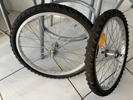 Veloanhängerräder 20"mit 36 Speichen sehr guter Zustand 1,75