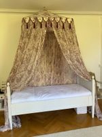 WUNDERSCHÖNES BETT MIT MATRATZE, SHABBY CHIC, MASSIVHOLZ