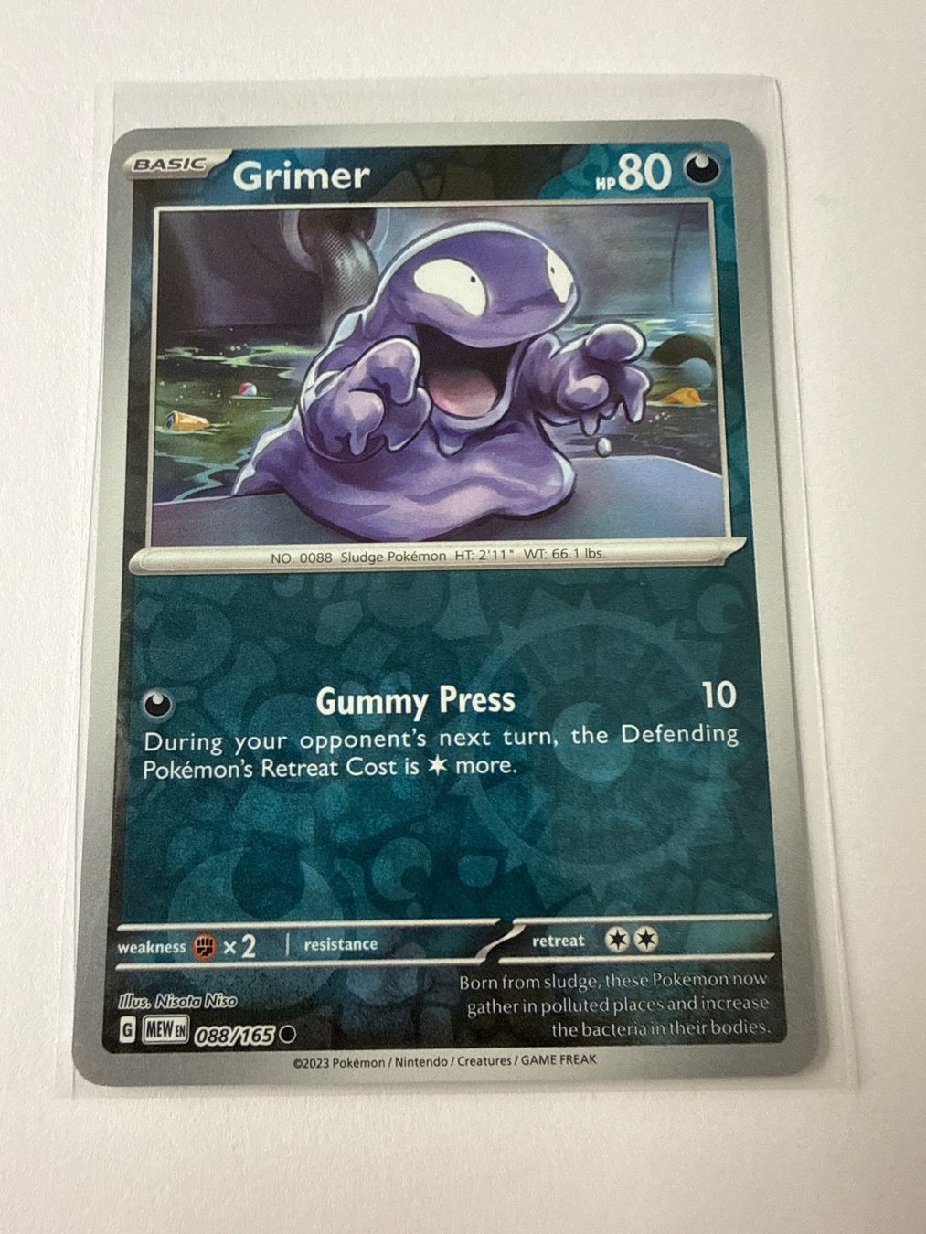 Pokémon Carte collezionabili: Grimer Reverse Holo 088/165 MEW 151 Englisch – Nuovo (secondo la descrizione) da bern venduto da Wankdorf_Retro