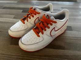 Nike Air Force 1 Low Weiss Picante Rot - Grösse 38,5 - 6Y