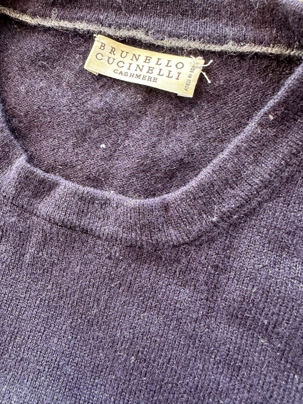 Brunello Cucinelli Pullover & Sweatshirts: Brunello Cucinelli Cashmere Pullover, dunkelblau, L, 38/40 – Gebraucht aus Herrliberg von henri012