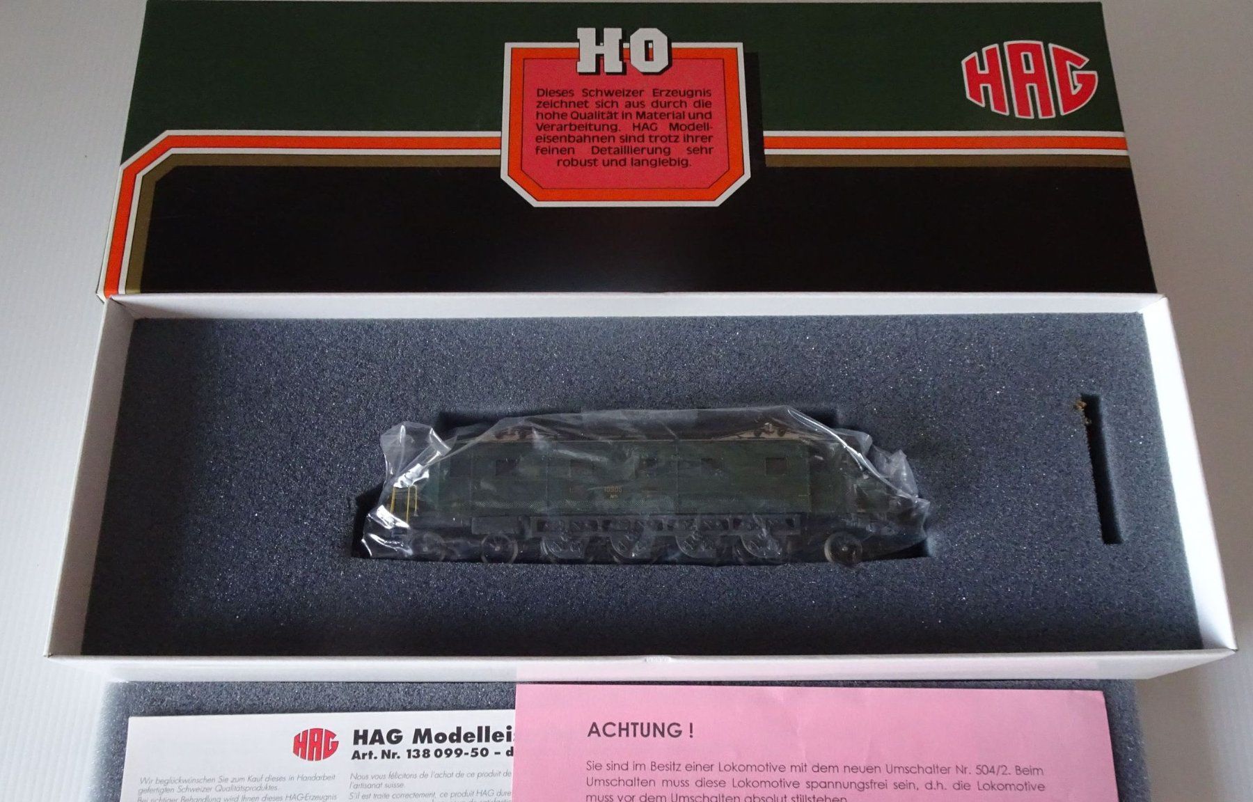 Hag Modellini di ferrovie: HAG 138 Ae 4/7 SBB-CFF - AC - OVP – Usato da Puidoux venduto da nounours63 1