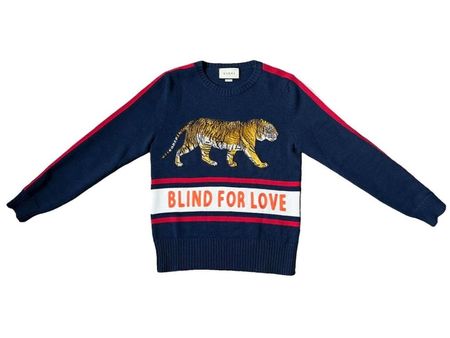 GUCCI Blind for Love Tiger Sweater 💙