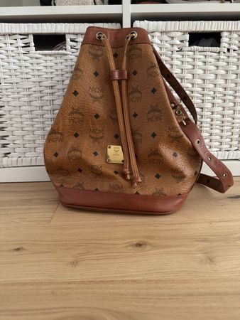 MCM Beuteltasche Gross (GM) Heritage Cognac Canvas
