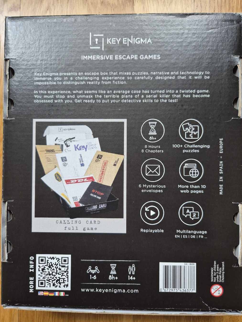 Spiele: Key Enigma Calling Card – Gebraucht aus Herzogenbuchsee von kimslo 1