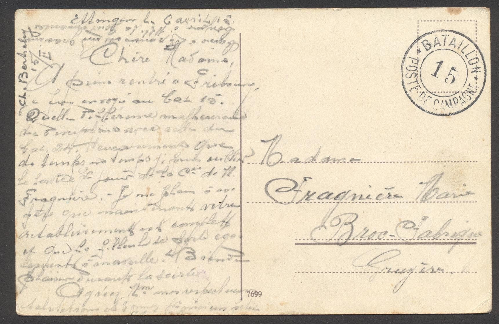 Cartes postales: WK1 Waffengattungen Nr. 3 – D'occasion à Siebnen par Fstaehli 1