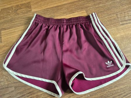 Adidas burgundy shorts size S
