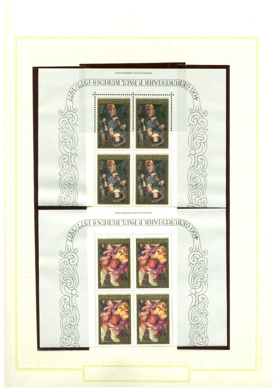 Tutti i francobolli: RUBENS + STERNZEICHEN VIERERBLOCKS ** - LUXUS POSTFRISCH – Nuovo (secondo la descrizione) da Sarmenstorf venduto da Tricardo