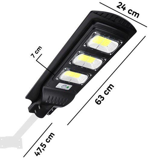 Lampade: SOLAR STRASSENLAMPE 240W LED / DÄMMERUNGS- + BEWEGUNGSSENSOR – Nuovo e nell'imballaggio originale da St. Gallen venduto da schnaeppchen-preise 3