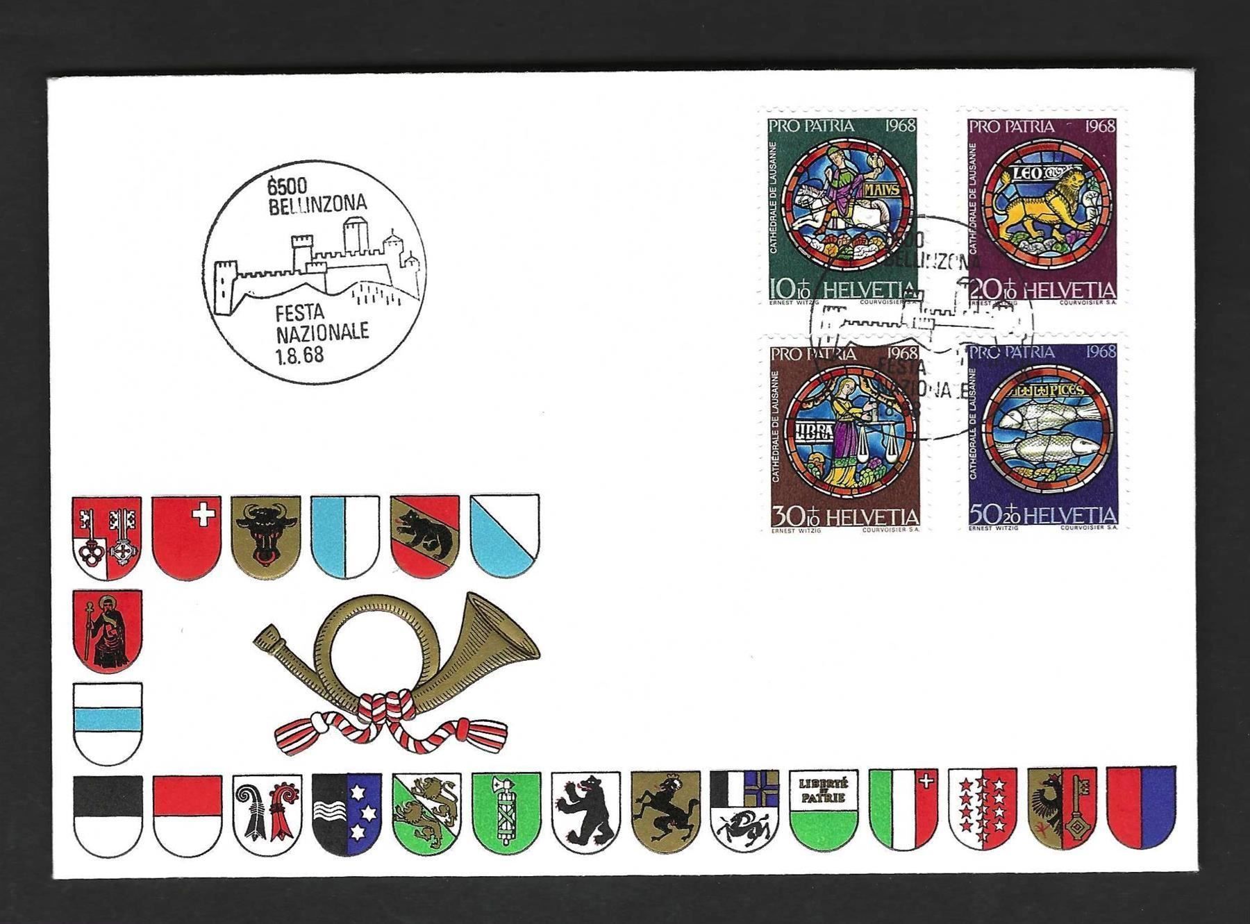 Buste & buste per spedizione: FDC Pro Patria Satz 1968 – Usato da Koblenz venduto da Markenhimmel