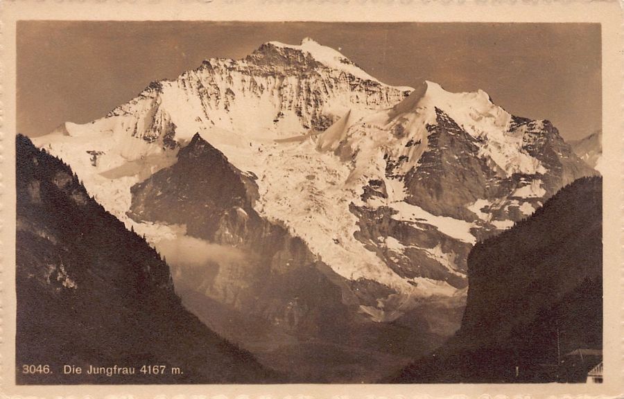 Cartoline postali: ALPIN: Die Jungfrau, um 1930 – Usato da Frauenfeld venduto da POML