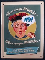Witziges Retro Blechschild "Mamie" von Natives