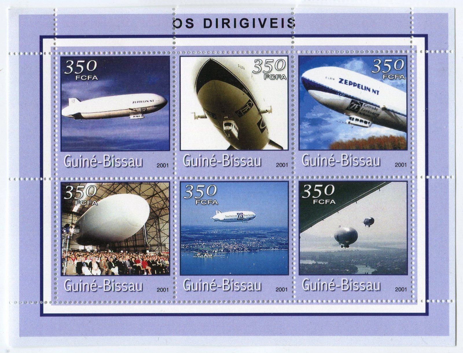 Tous les timbres: Block "Zeppeline". Guinea-Bissau. – Neuf avec emballage d'origine à Basel par Butsch5