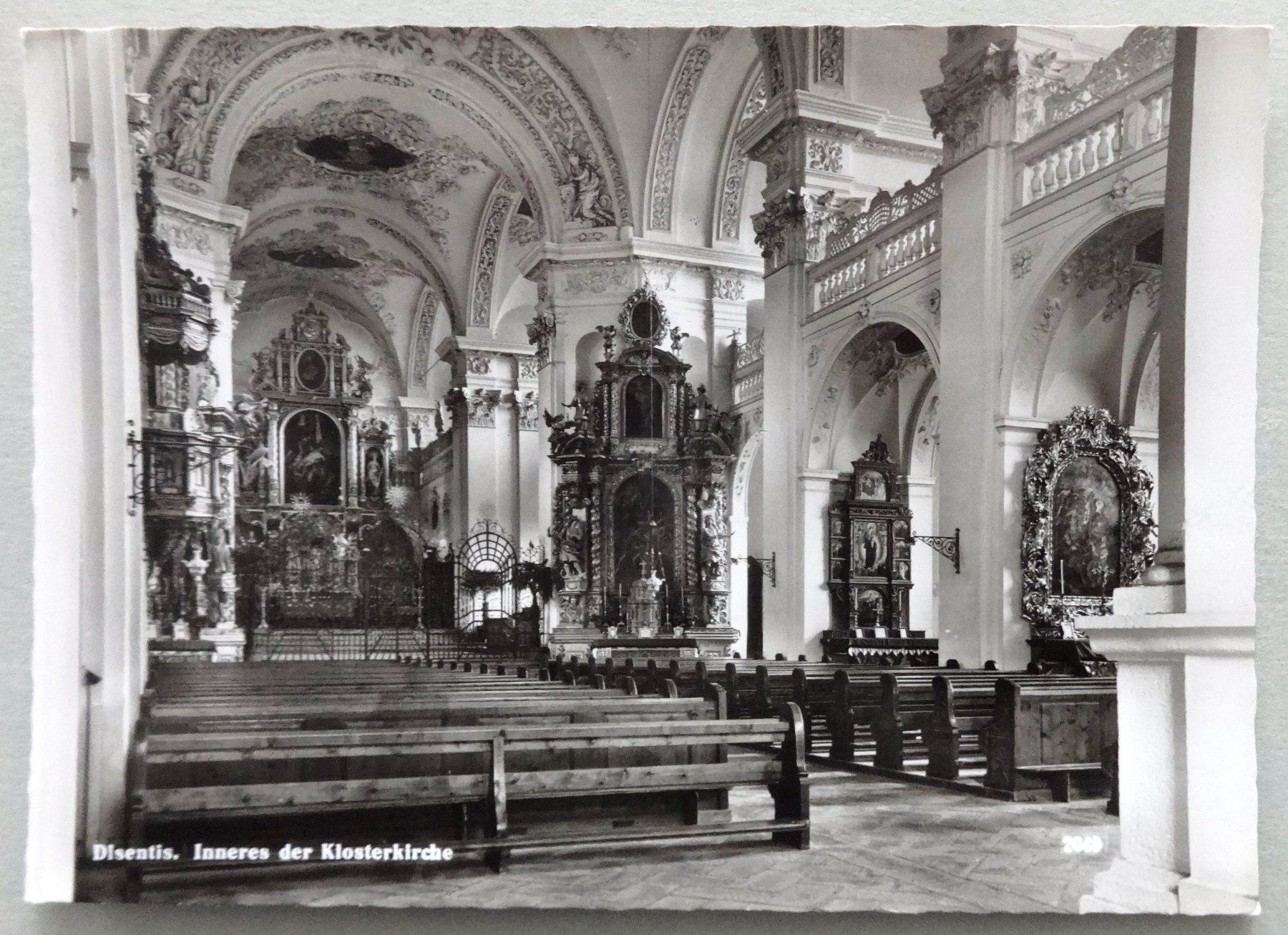 Cartes postales: Disentis, Inneres der Klosterkirche – D'occasion à Fétigny par Billy2miny