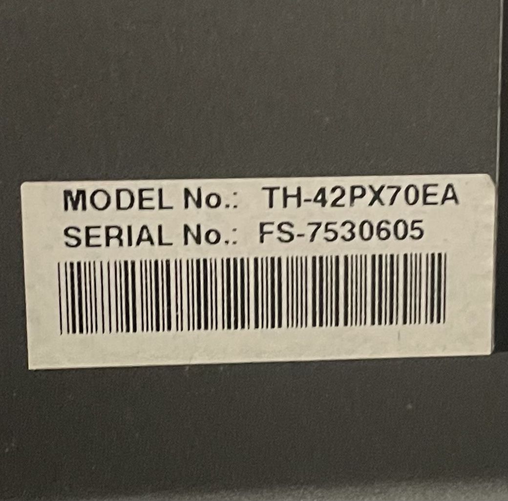Fernseher: Panasonic Plasma TV – Gebraucht aus Münchenbuchsee von mon_kv5f 1