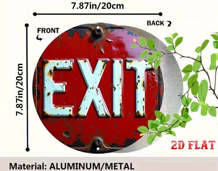 Insegne: Schild EXIT Aluminium – Nuovo e nell'imballaggio originale da Gerlafingen venduto da Tsuru 1