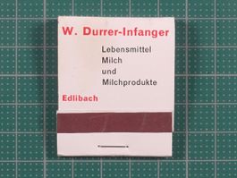 Edlibach ZG, Alte Zündhölzer W. Durrer-Infanger Lebensmittel