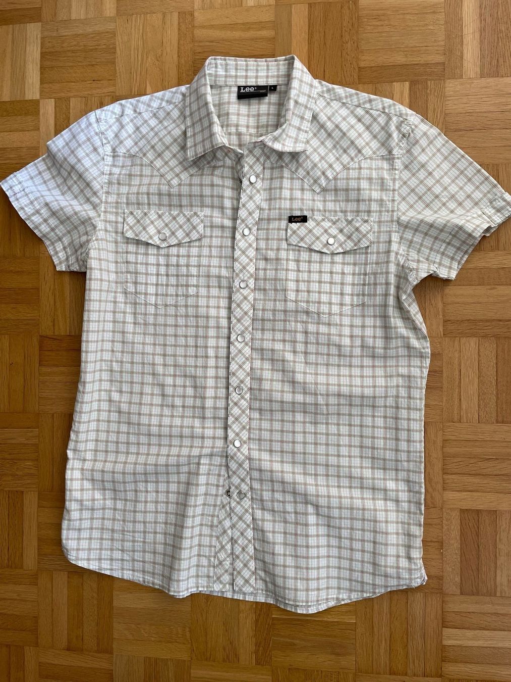Lee Camicie: Original LEE Kurzarmhemd im Retro-Look, Grösse L – Usato da Zürich venduto da pri_ksc7 3