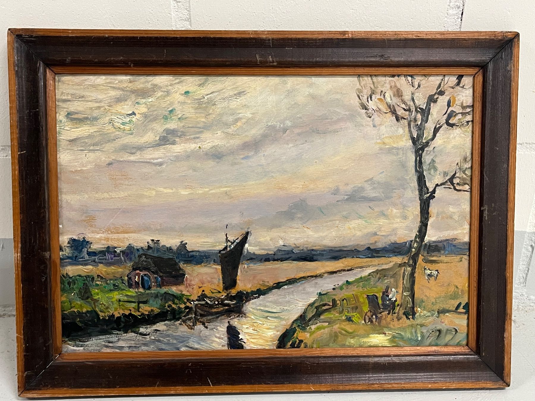 Dipinti: BERNHARD HUYS - 1895 - 1974 ÖlGemälde – Usato da Basel venduto da Kaffee_und_Kunst