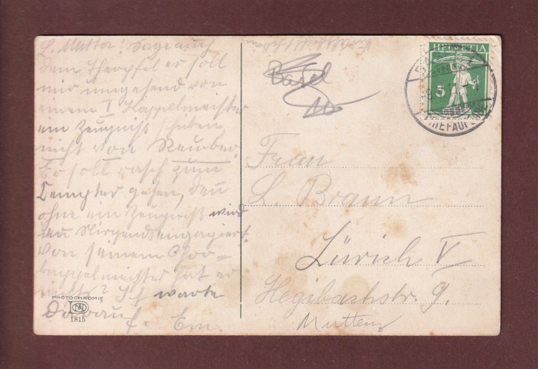 Cartoline postali: SEGELBOOT im Hafen - 1911 – Usato da Pully venduto da nicecards 1
