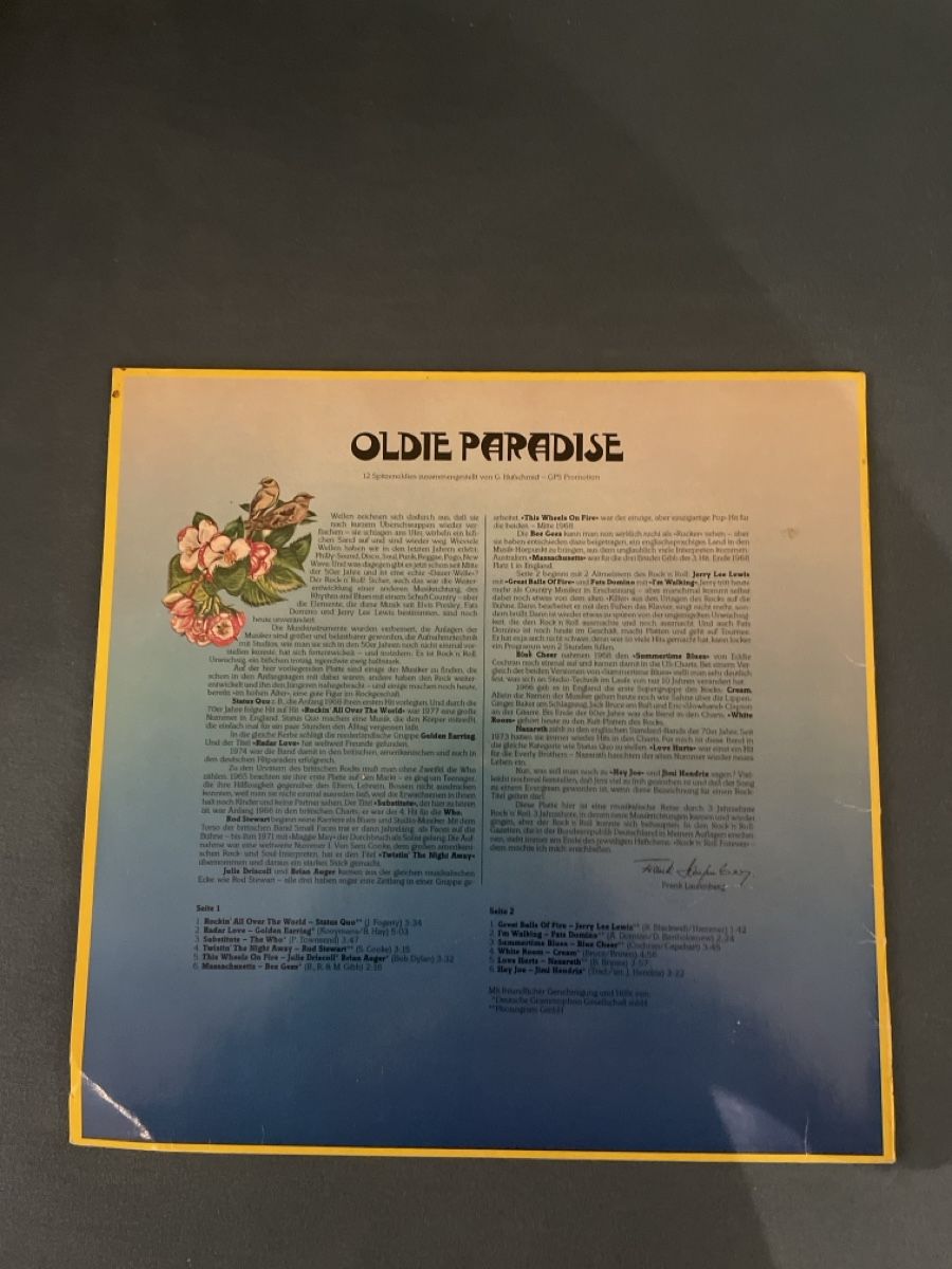 Schallplatten: Oldie Paradise 12 Spitzen Oldies – Gebraucht aus Diepoldsau von Ganthammer 1