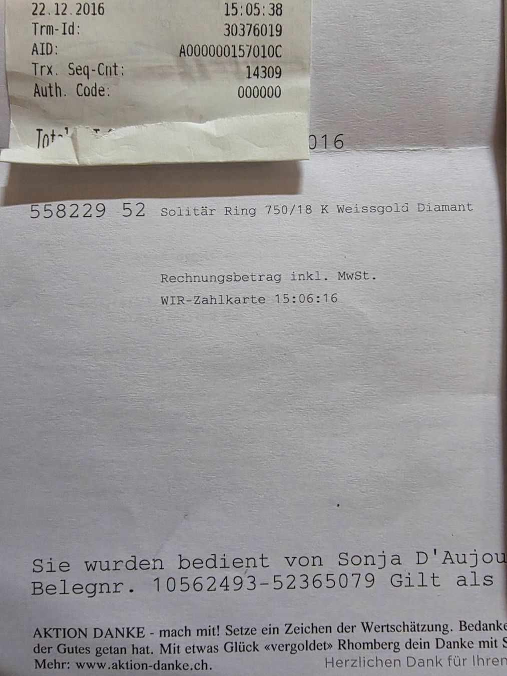 Ringe: Weissgoldring 18 Krt. Solitär – Neu und originalverpackt aus Binz von Petici 3