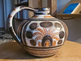 Handbemalte Keramikvase von Italica Ars – Italien