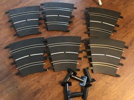 Carrera 132/124 Steilwand Kurventeile 1/30°SET 6 Stück