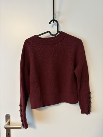 Sezane Pullover Sami burgunderrot