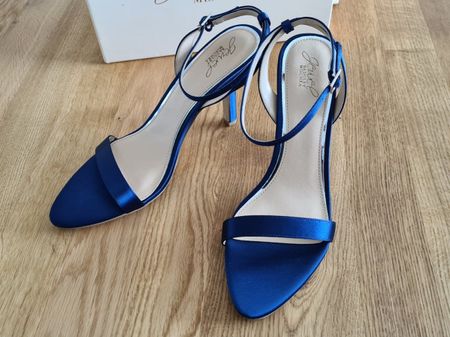 Jewel Badgley Mischka dunkelblaue Schuhe, Grösse 41.5, NEU