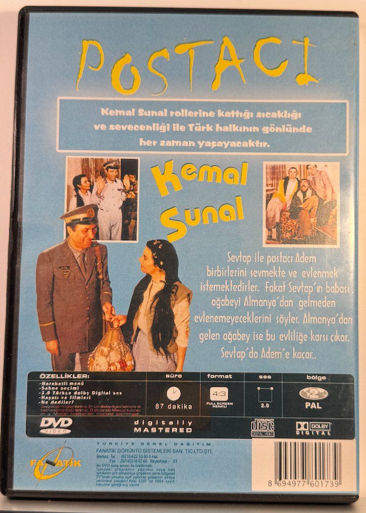 Alle DVDs: DVD POSTACI - KEMAL SUNAL – Gebraucht aus Wisen von gigisna 2