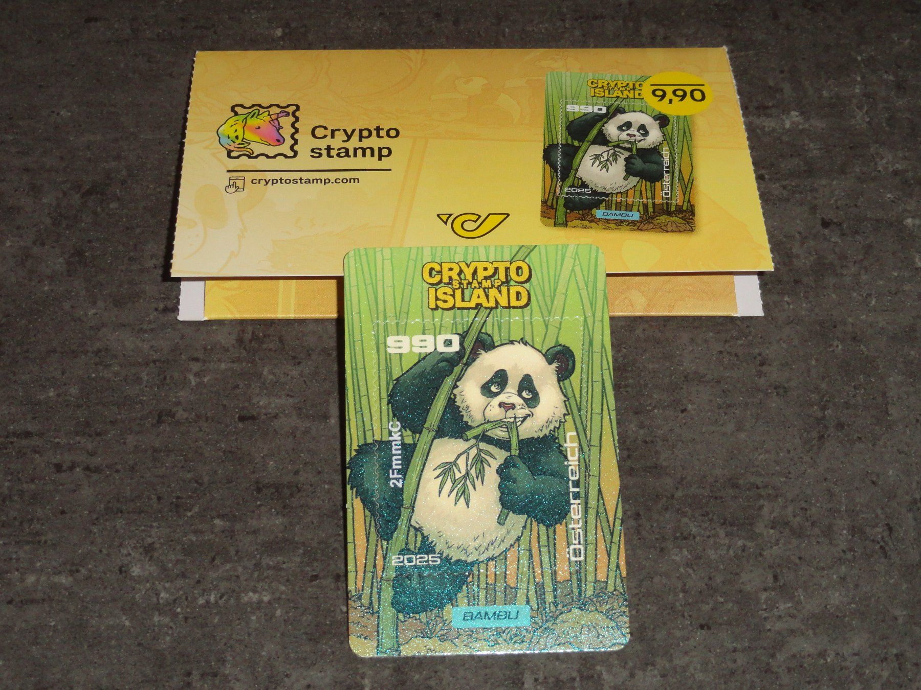 Crypto Island Stamp Österreich: BAMBU in Schwarz (Neu (gemäss  Beschreibung)) in Dagmersellen für CHF 15 – mit Lieferung auf Ricardo kaufen